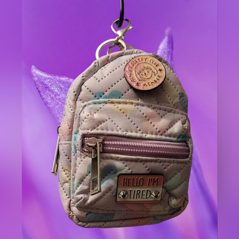 Mini Book Bag Key Chain